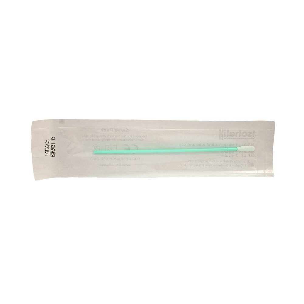 Isohelix MS Mini Buccal Swabs, individually wrapped with tube & cap 