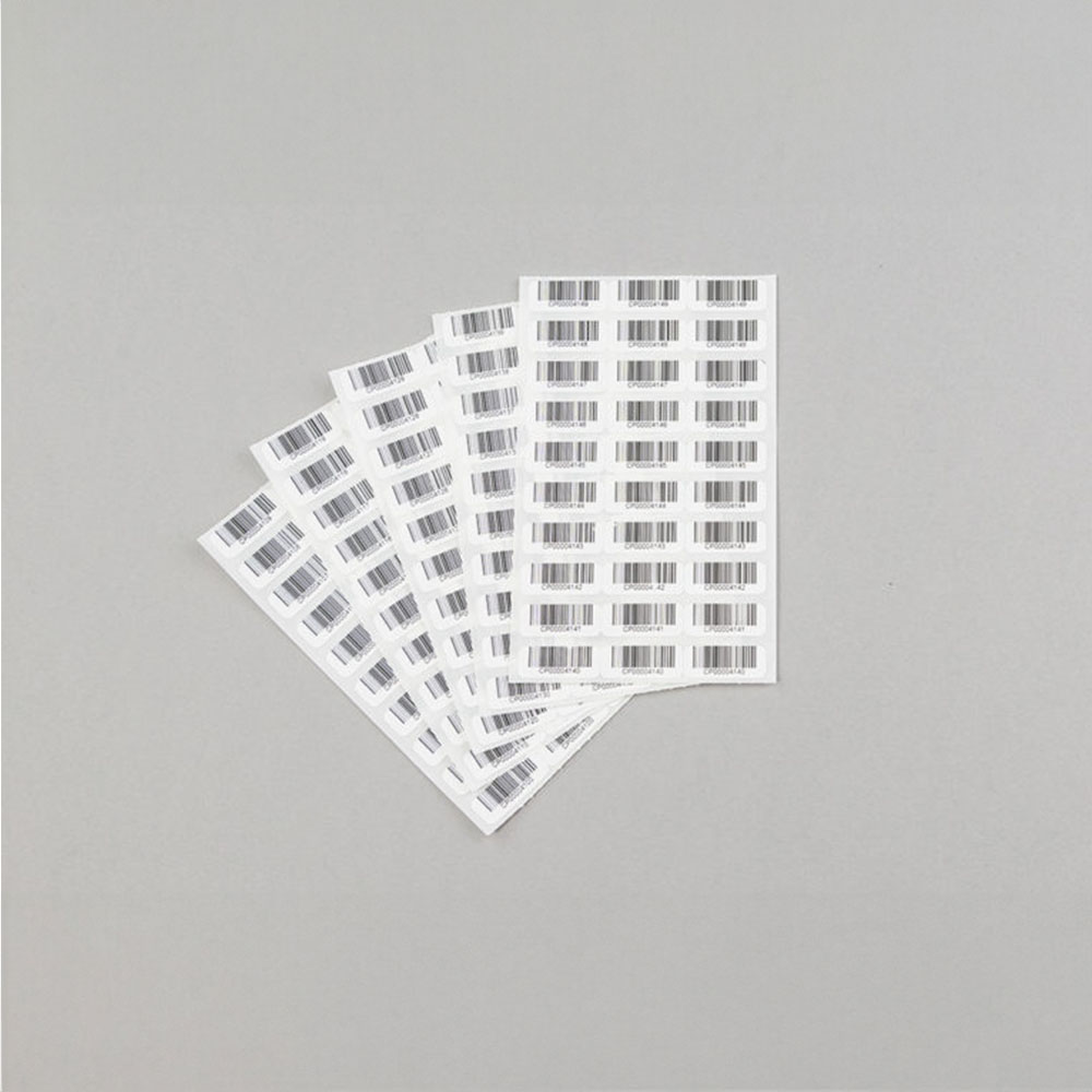 50 x 3 triplicate Pre-Printed Barcoded Labels