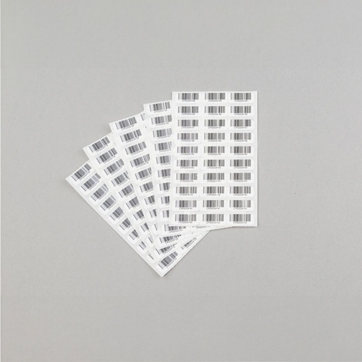 [GEN - IS BC/3A/50] 50 x 3 triplicate Pre-Printed Barcoded Labels